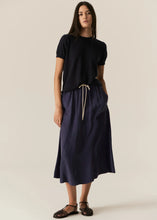 Load image into Gallery viewer, Henri Drawcord Tie Skirt in Ink by POL
