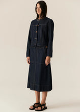 Load image into Gallery viewer, Carsen Skirt in Dark Denim by POL
