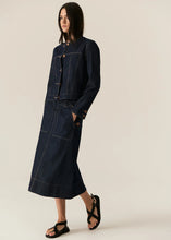 Load image into Gallery viewer, Carsen Skirt in Dark Denim by POL
