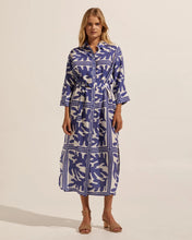 Load image into Gallery viewer, Pinpoint Dress in Frond Wave by Zoe Kratzmann
