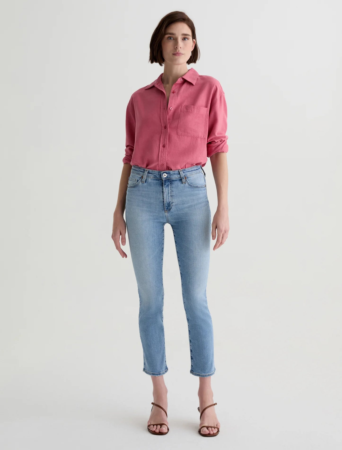 Mari Crop Jean by AG in Marina Blue