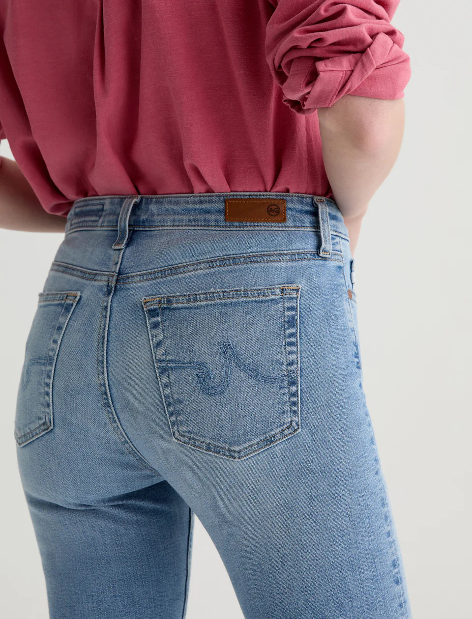 Mari Crop Jean by AG in Marina Blue