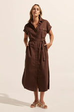 Load image into Gallery viewer, Rote Dress in Carob by Zoe Kratzmann
