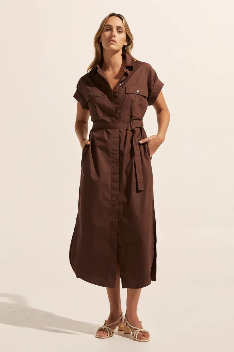 Rote Dress in Carob by Zoe Kratzmann