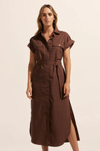 Load image into Gallery viewer, Rote Dress in Carob by Zoe Kratzmann
