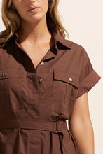 Load image into Gallery viewer, Rote Dress in Carob by Zoe Kratzmann

