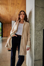 Load image into Gallery viewer, Rye Blanket Stitch Coat in Oatmeal by Kireina
