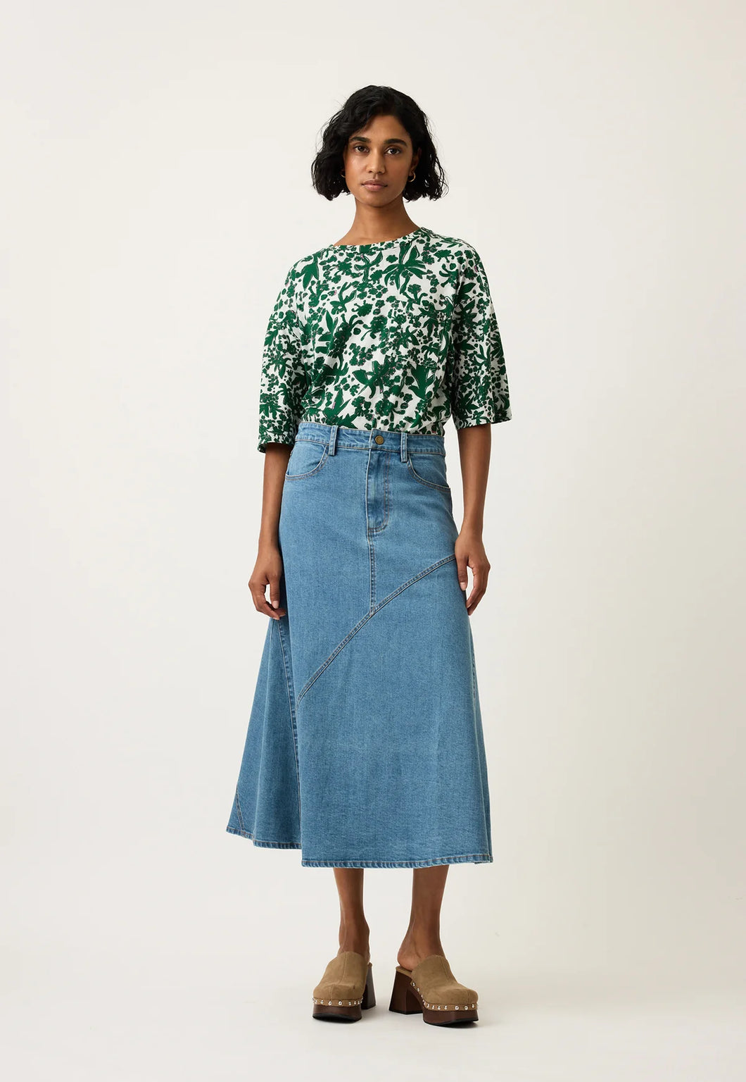 Aurora Denim Skirt by Nancybird