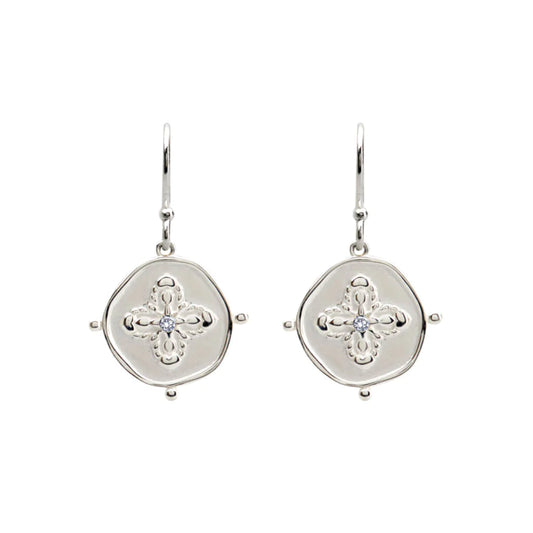 Sahara Small Earrings in Silver by Murkani