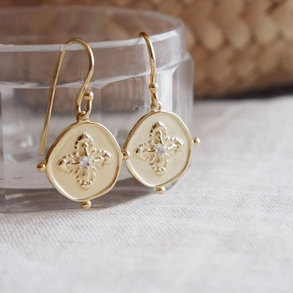 Sahara Small Earrings in Gold by Murkani