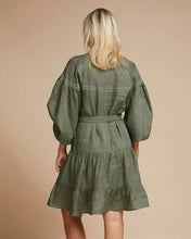 Load image into Gallery viewer, Sardinia Mini Dress  in Olive Zig Zag by Elms &amp; King
