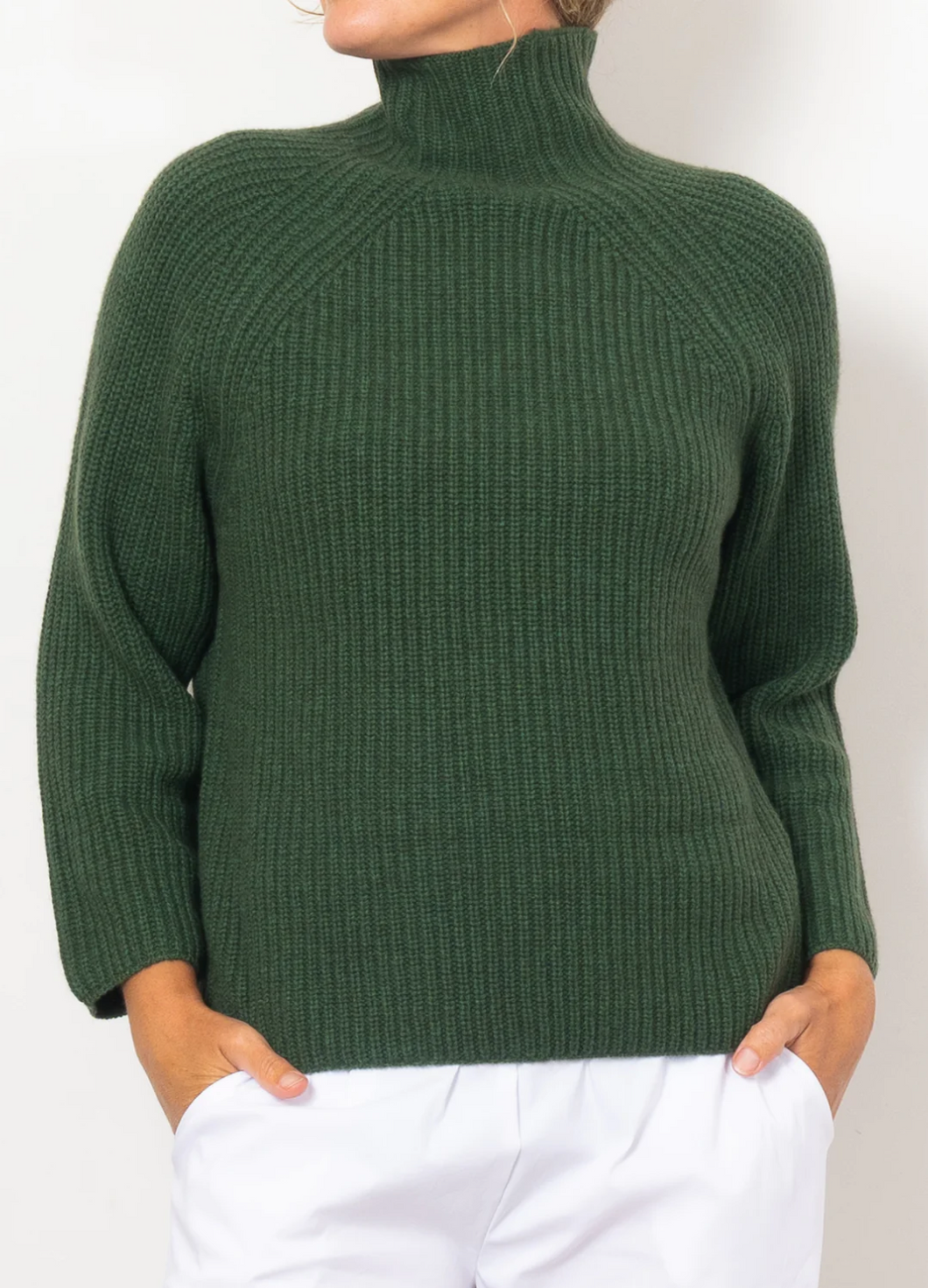 Luna Pullover in Forest by Mia Fratino