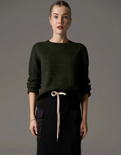 Load image into Gallery viewer, Bennet Lurex Cable Knit in Khaki by Pol
