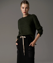 Load image into Gallery viewer, Bennet Lurex Cable Knit in Khaki by Pol
