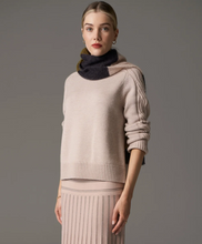 Load image into Gallery viewer, Bennet Lurex Cable  Knit in Blush by Pol
