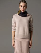 Load image into Gallery viewer, Bennet Lurex Cable  Knit in Blush by Pol
