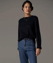 Load image into Gallery viewer, Bennet Lurex Cable Knit in Ink by Pol
