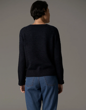 Load image into Gallery viewer, Bennet Lurex Cable Knit in Ink by Pol
