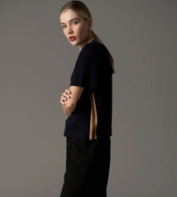 Load image into Gallery viewer, Bennet Knit Tee in Ink by Pol
