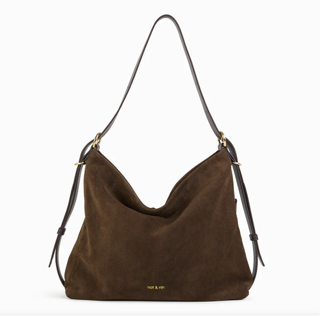 Moreen Shoulder Bag in Ebony by Nat & Nin
