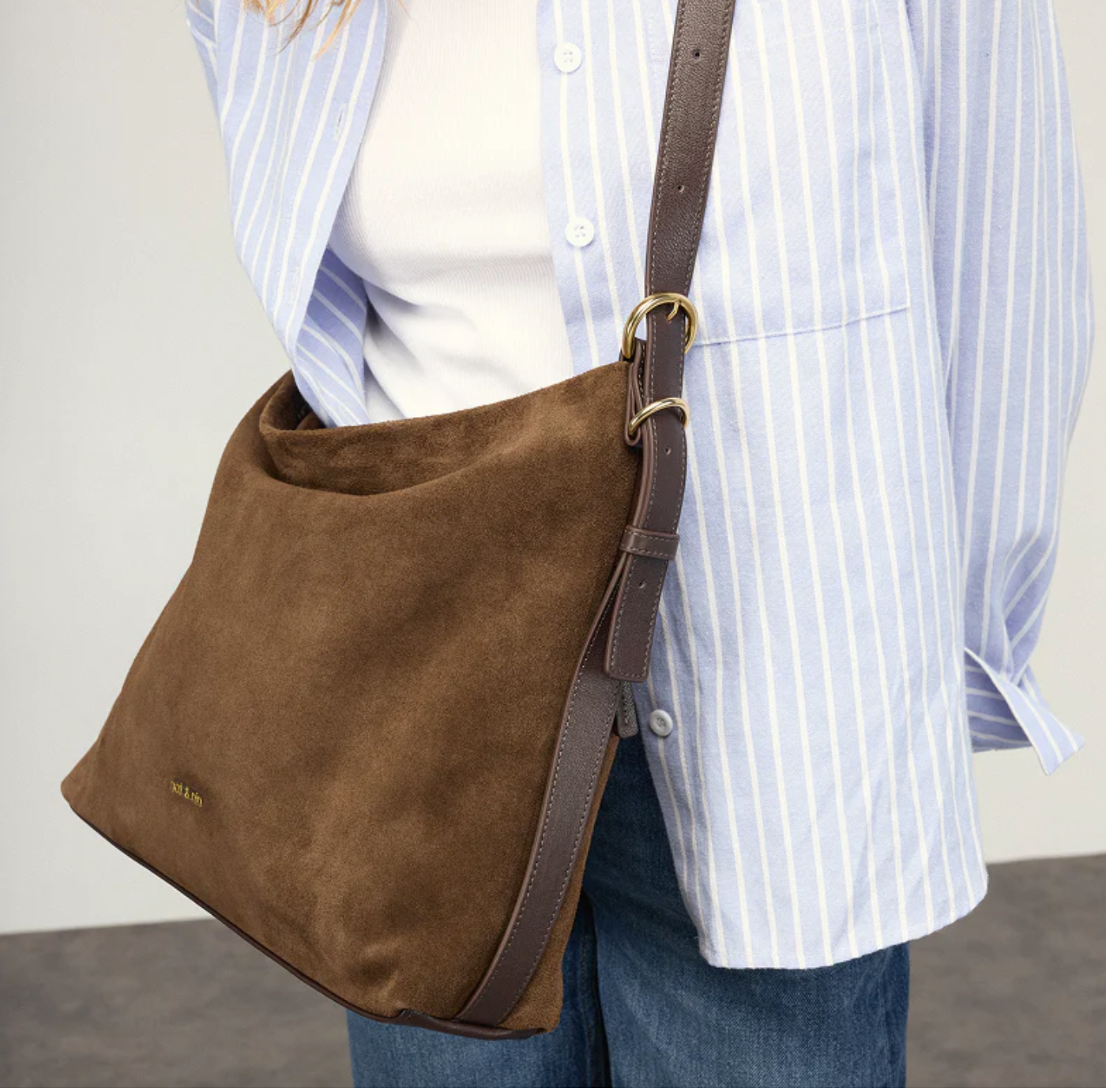 Moreen Shoulder Bag in Ebony by Nat & Nin