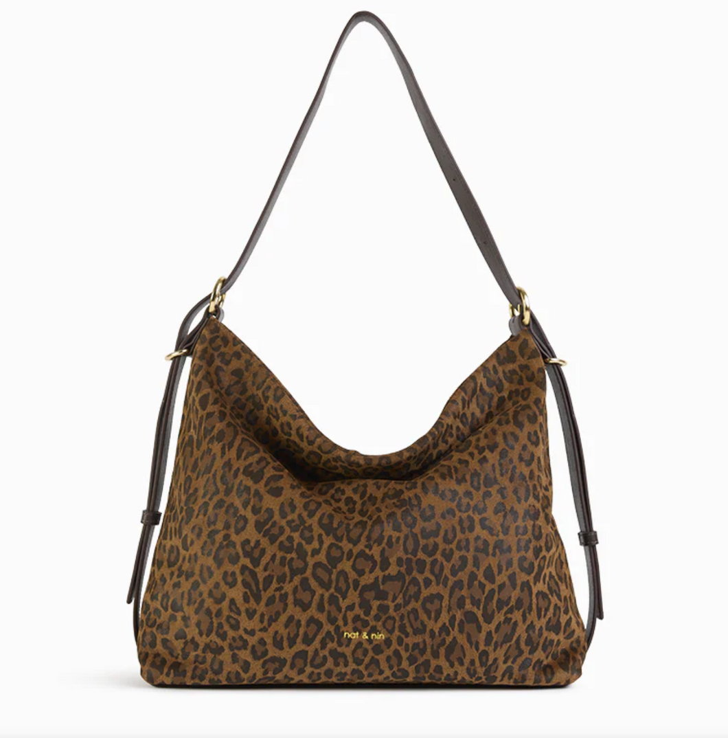 Moreen Shoulder Bag in Leopard by Nat & Nin