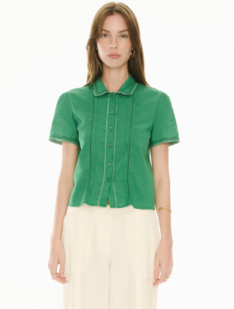 Nova Tucked Shirt in Green by POL