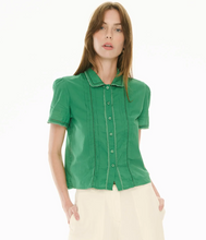 Load image into Gallery viewer, Nova Tucked Shirt in Green by POL
