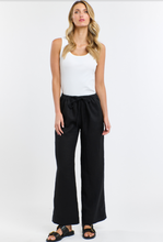 Load image into Gallery viewer, Perry Linen Drawsting Pant in Black by 365 Days
