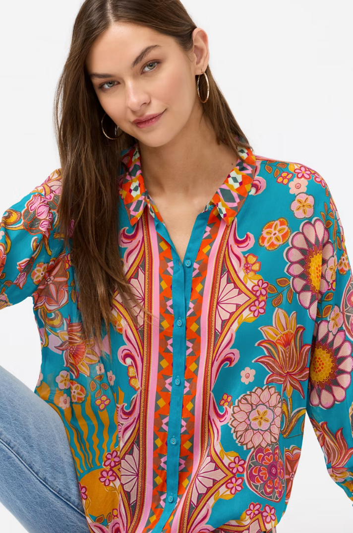 Audrey Blouse in Endora by Johnny Was