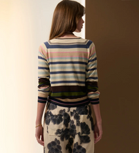 Load image into Gallery viewer, Sela Knit in Blue Multi Stripe by POL
