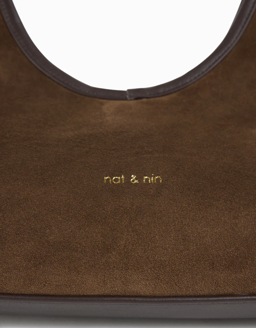 Milo Hobo Bag in Ebony by Nat & Nin