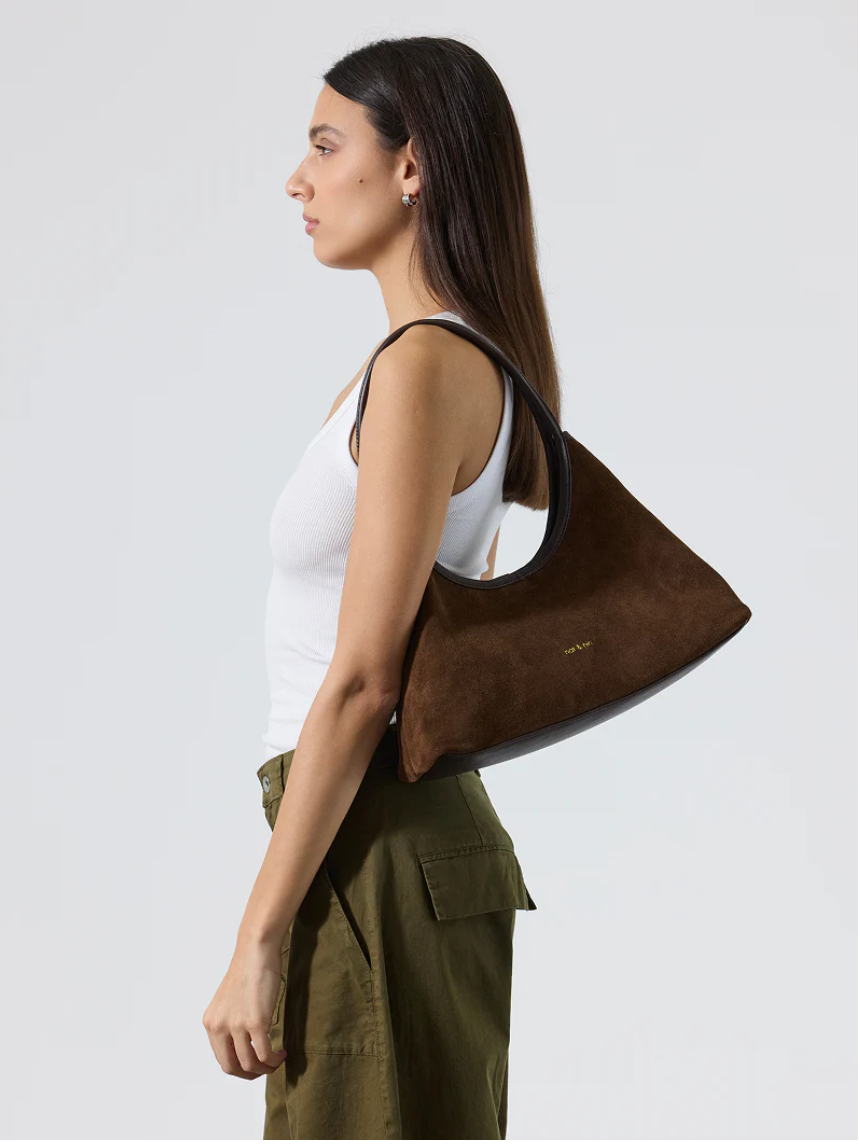 Milo Hobo Bag in Ebony by Nat & Nin