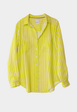 Load image into Gallery viewer, Piney Limey Boyfriend Linen Shirt by HUT
