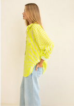 Load image into Gallery viewer, Piney Limey Boyfriend Linen Shirt by HUT
