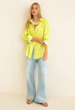Load image into Gallery viewer, Piney Limey Boyfriend Linen Shirt by HUT
