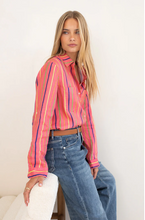 Load image into Gallery viewer, Rio Carnivale Boyfriend Linen Shirt by HUT
