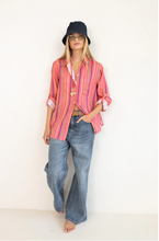 Load image into Gallery viewer, Rio Carnivale Boyfriend Linen Shirt by HUT
