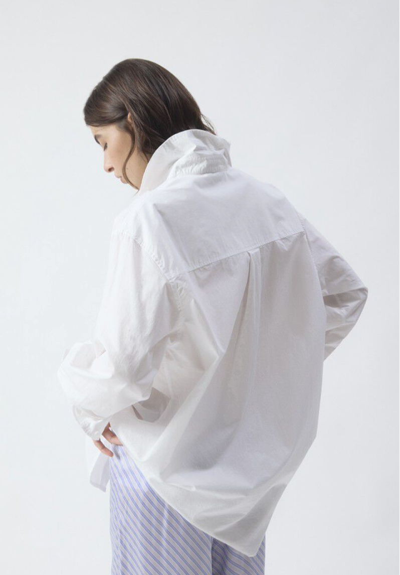 Havanarow White Cotton Shirt by American Vintage