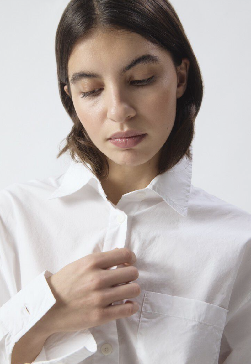 Havanarow White Cotton Shirt by American Vintage