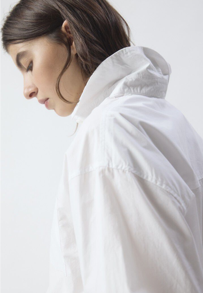 Havanarow White Cotton Shirt by American Vintage