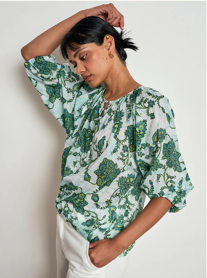 Vow Top in Garden Paisley by Zoe Kratzmann