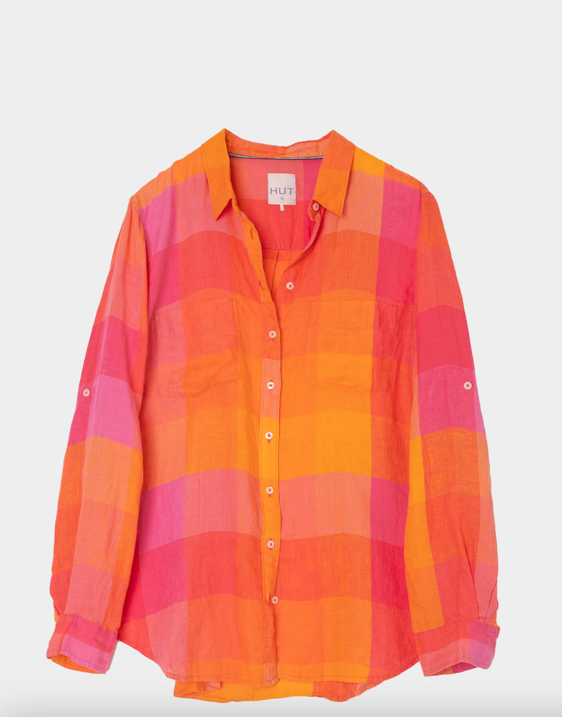 Let's Hang Out Boyfriend Linen Shirt by HUT