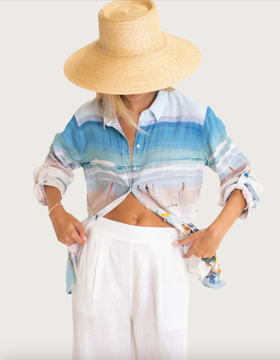The Beach Boyfriend Linen Shirt by HUT