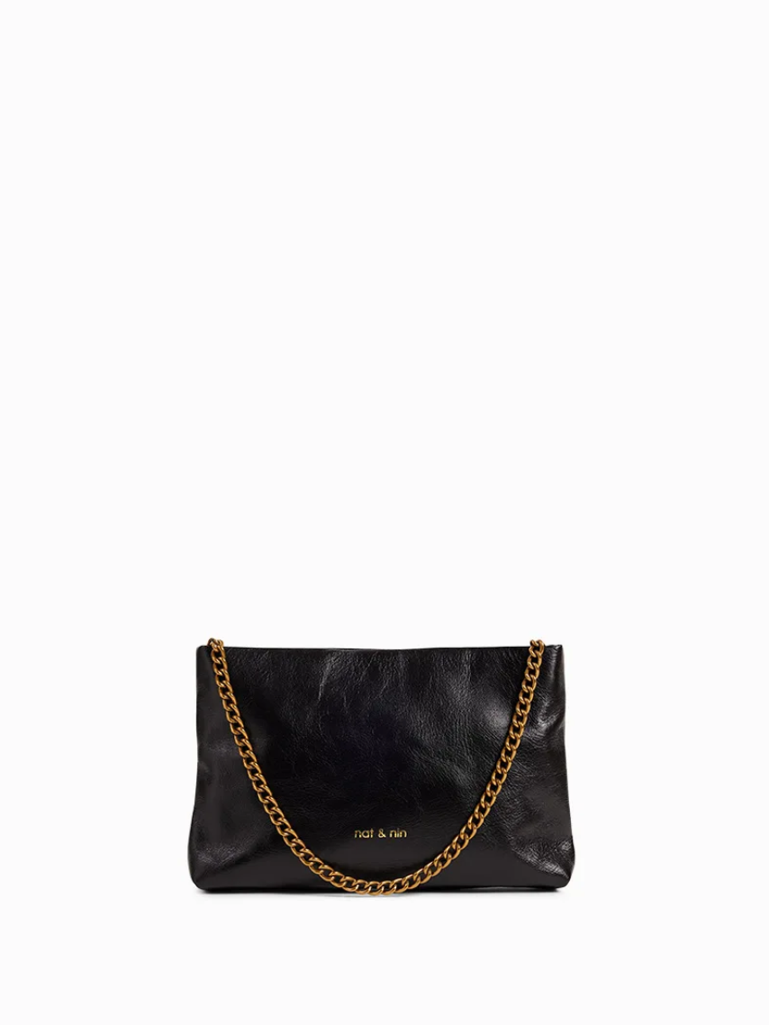 Molly Bag in Noir Glace by Nat & Nin