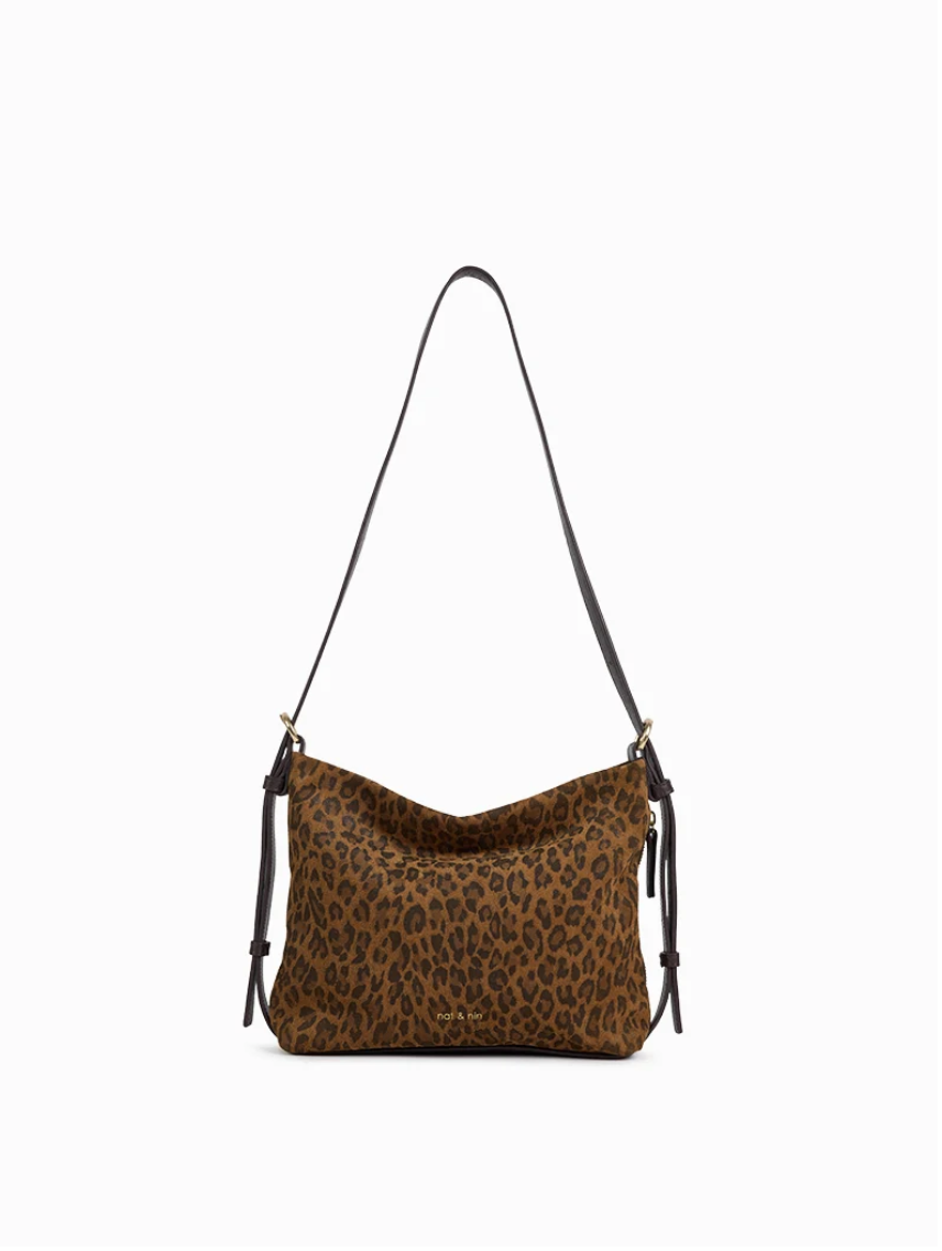 Mini Moreen Shoulder Bag in Leopard by Nat & Nin