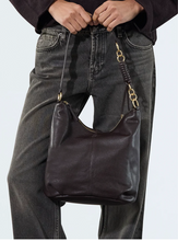Load image into Gallery viewer, Sora Bag in Ebony Smooth Leather by Nat &amp; Nin
