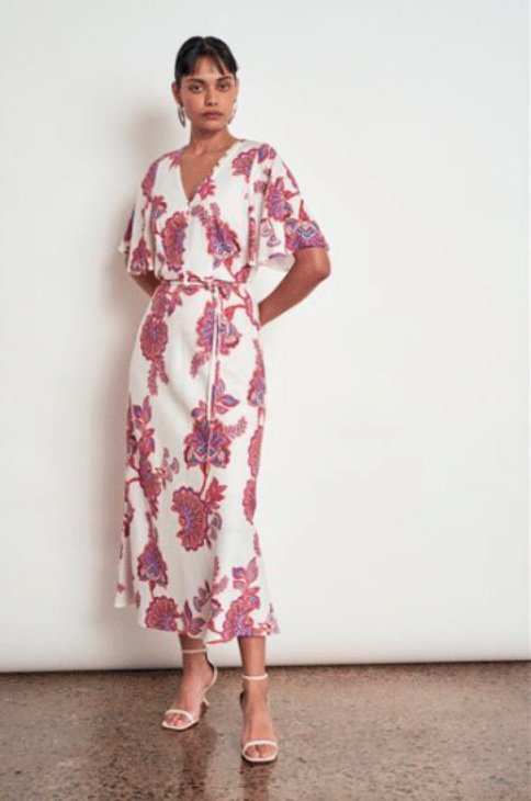 Premier Dress in Crimson Kgari by Zoe Kratzmann