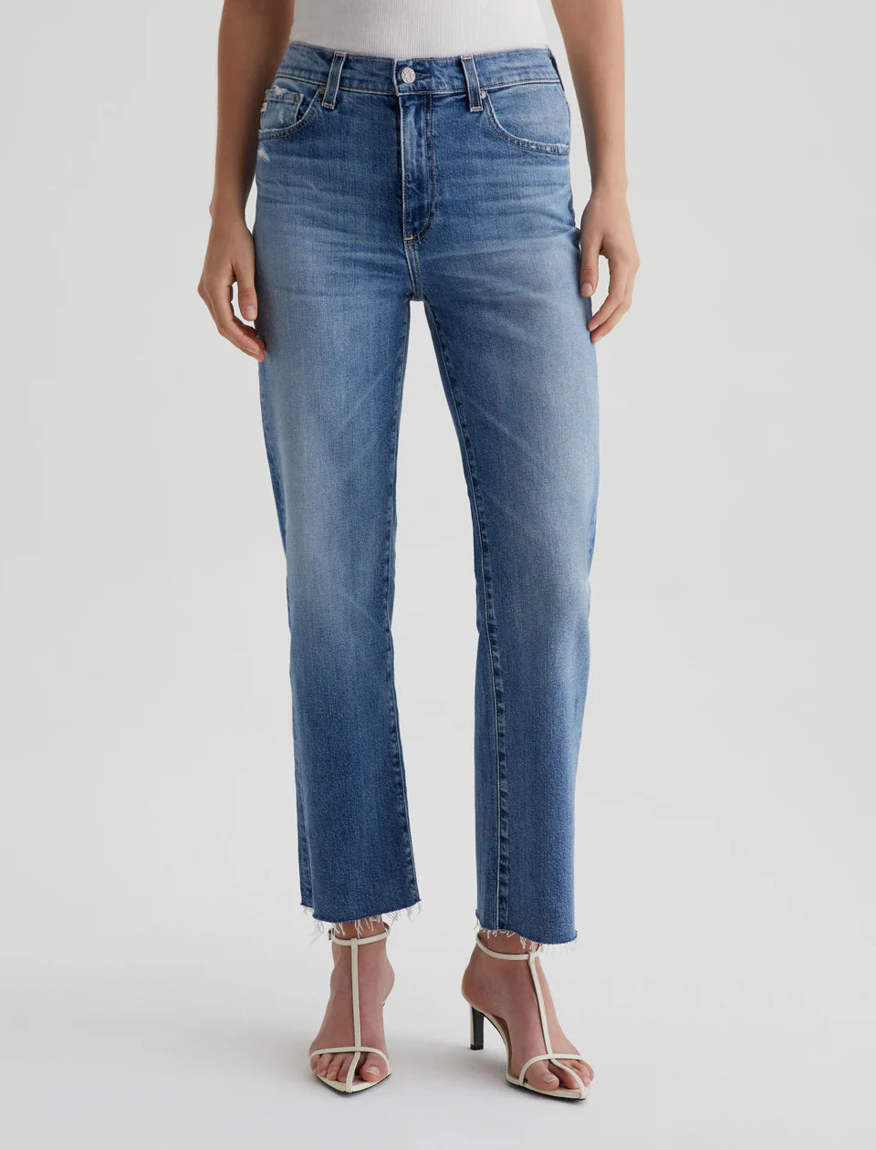 Brinley Crop Jean by AG in 16 Years Postcard