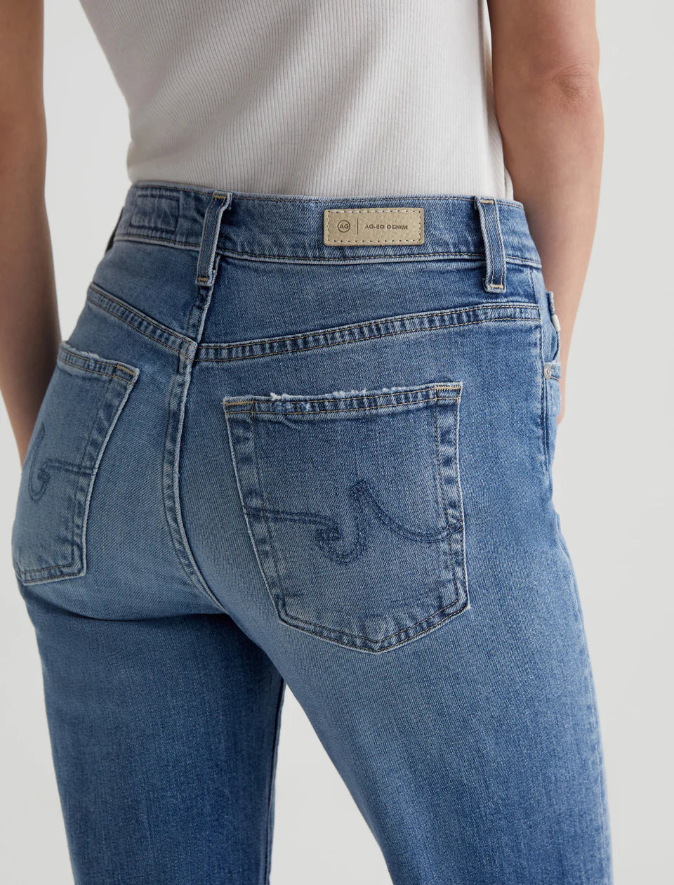 Brinley Crop Jean by AG in 16 Years Postcard